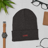 " LOVE" Cuffed Beanie