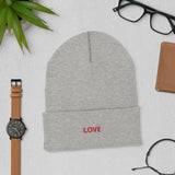 " LOVE" Cuffed Beanie