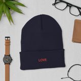 " LOVE" Cuffed Beanie